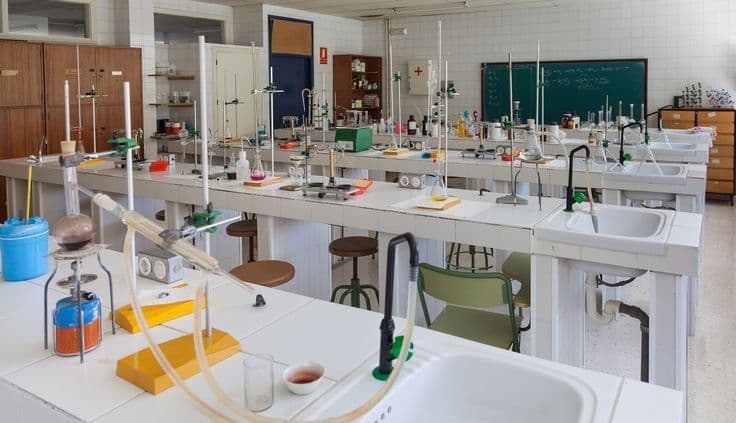 Chemistry lab glassware collection